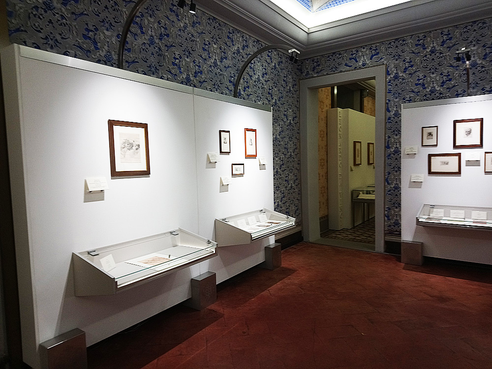 Immagine dalla mostra Leonardo disegnato da Hollar
