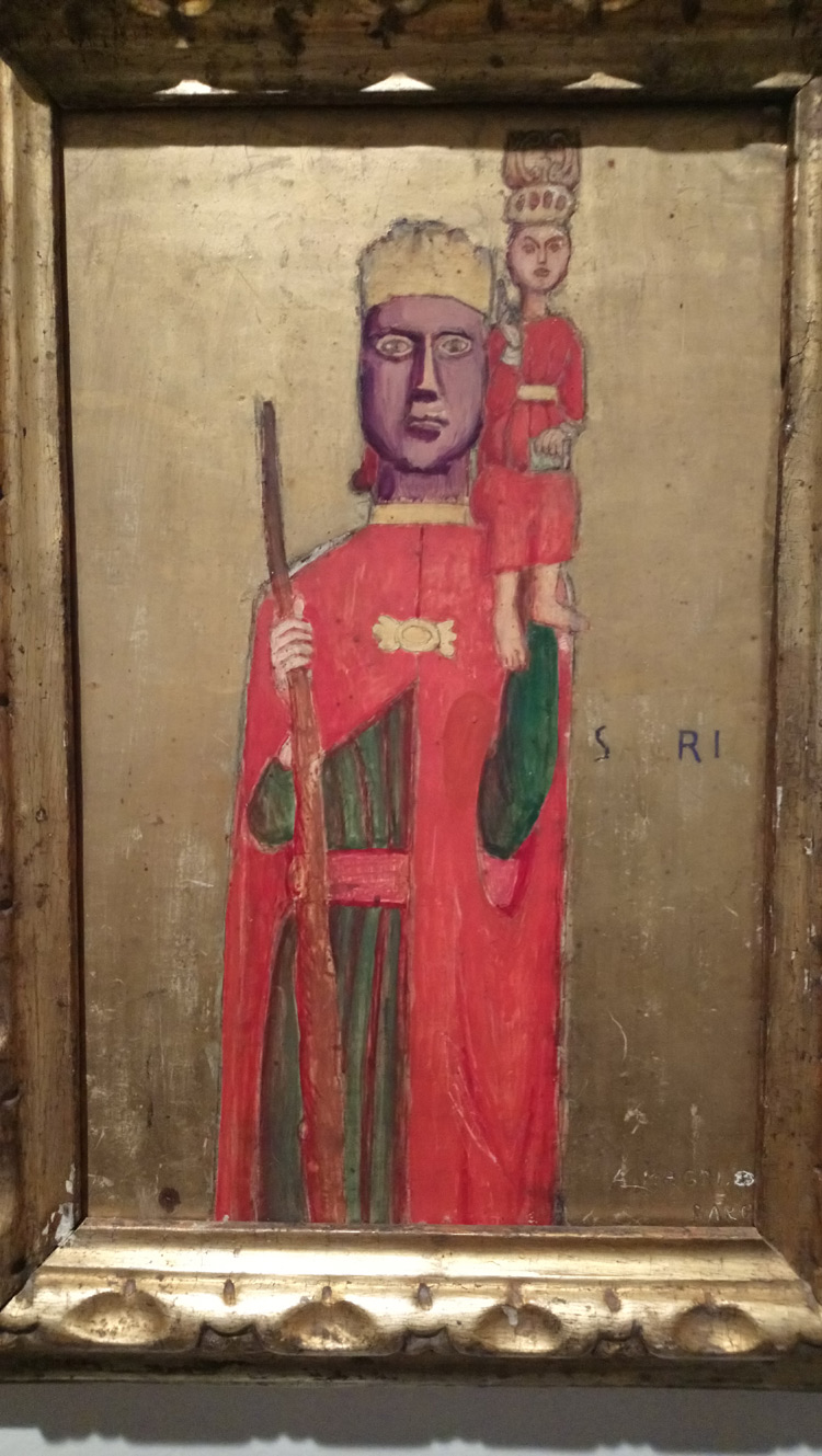 Alberto Magri, San Cristofano (1927 circa; tempera su tavola, 29,5 x 19 cm; Collezione privata)
