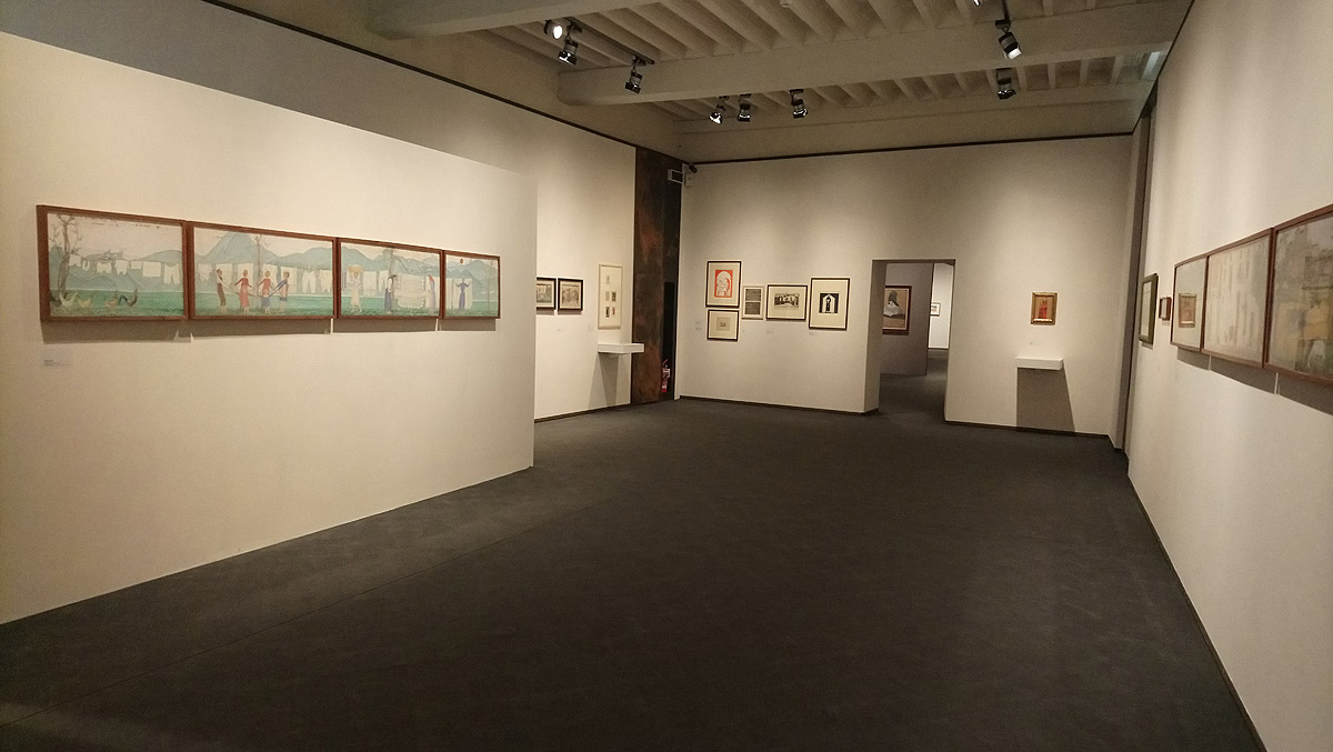 Una sala della mostra L'artista bambino alla Fondazione Ragghianti di Lucca
