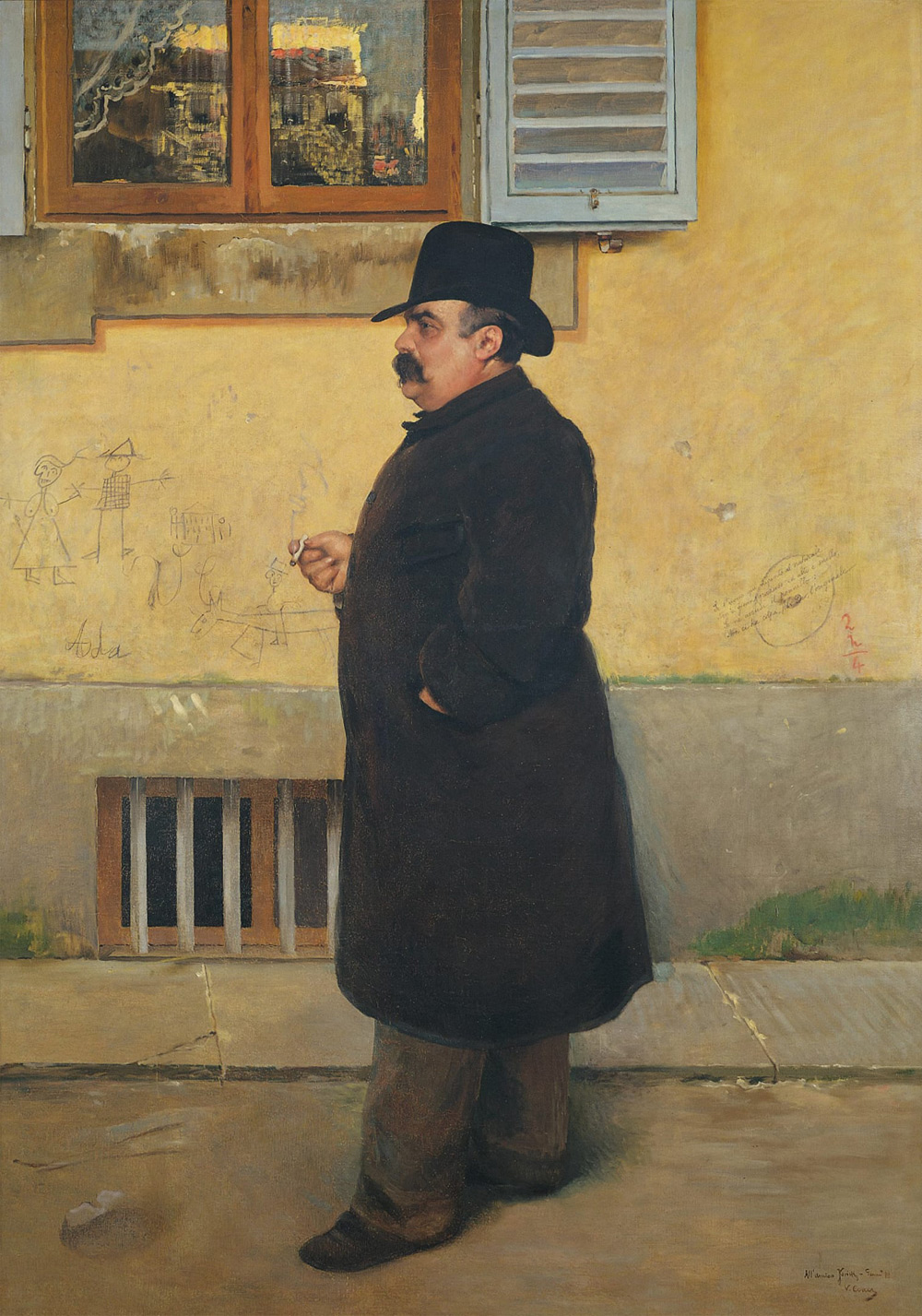 Vittorio Matteo Corcos, Ritratto di Yorick (1889; olio su tela, 199 x 138 cm; Livorno, Museo Civico Giovanni Fattori)
