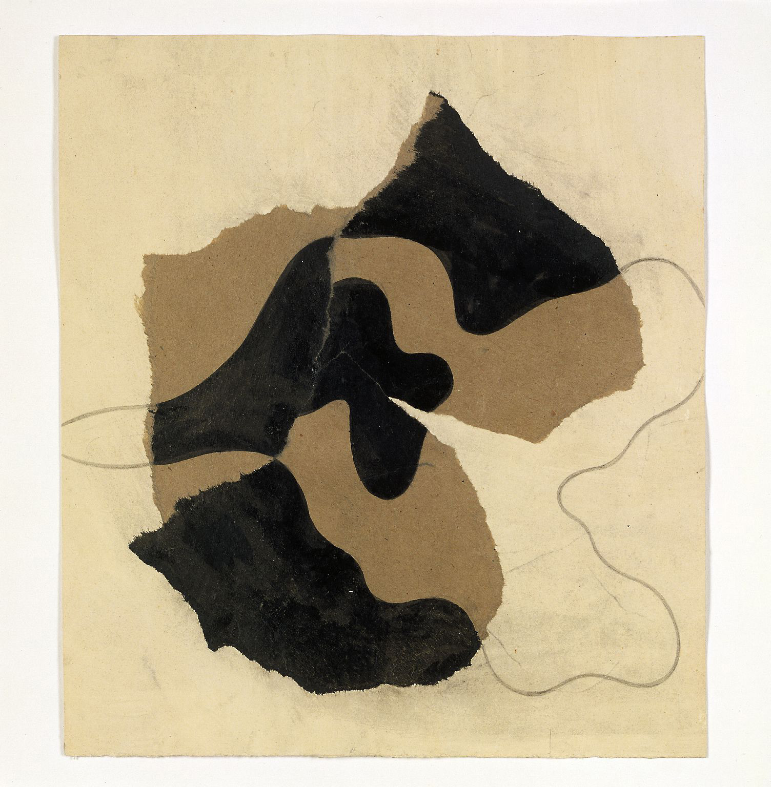 Hans Arp, Senza titolo (dessin déchiré) (1934; collage di carta strappata, inchiostro e matita, 24,5 x 22 cm; Berlino/Rolandswerth, Stiftung Arp e.V.) © 2019 Artists Rights Society (ARS), New York/VG Bild-Kunst, Bonn / © Jean Arp, by SIAE 2019 Photo: Wolfgang Morell/Stiftung Arp e.V., Berlin/Rolandswerth
 Hans Arp, Senza titolo (dessin déchiré) (1934; collage di carta strappata, inchiostro e matita, 24,5 x 22 cm; Berlino/Rolandswerth, Stiftung Arp e.V.) © 2019 Artists Rights Society (ARS), New York/VG Bild-Kunst, Bonn / © Jean Arp, by SIAE 2019 Photo: Wolfgang Morell/Stiftung Arp e.V., Berlin/Rolandswerth