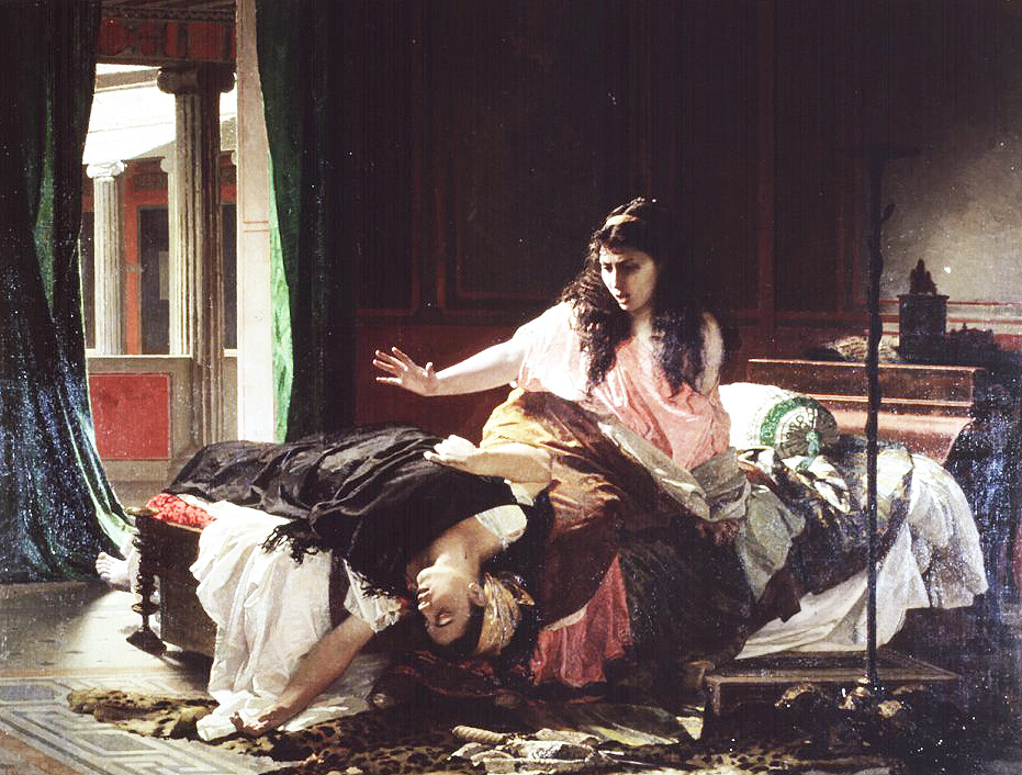Cesare Maccari, Un episodio della vita di Fabiola (1870 circa; olio su tela, 152 x 200 cm; Siena, Collezione Chigi Saracini, proprietà Banca Monte dei Paschi di Siena)
