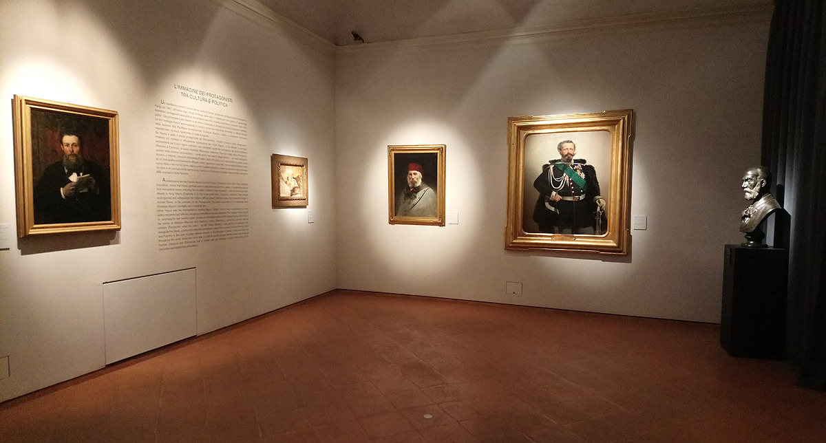 Una delle sale della mostra Ottocento a Forlì
