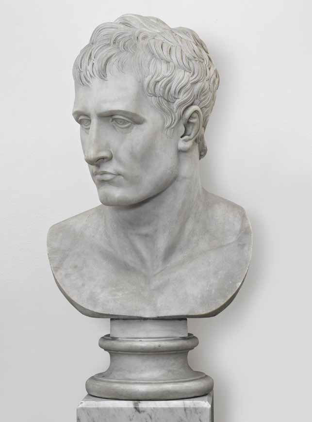 Antonio Canova, Busto colossale di Napoleone (1804-1809; marmo, 88 x 52 x 42 cm; Milano, Soprintendenza Archeologia, Belle Arti e Paesaggio per la Città Metropolitana di Milano, in deposito a Palazzo Cusani)
