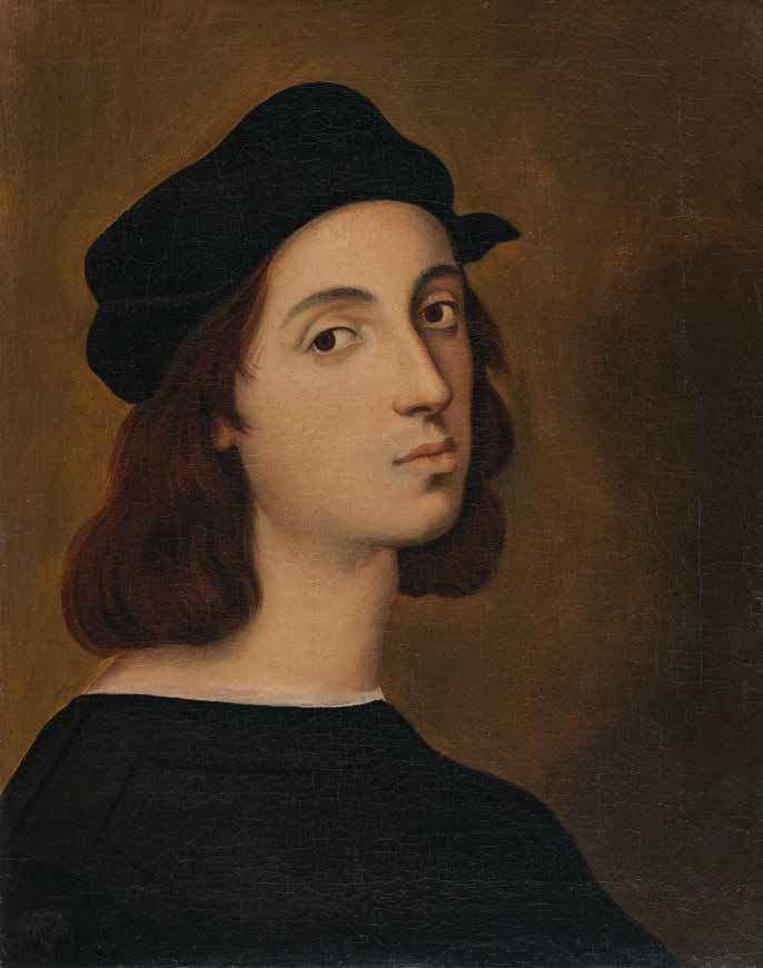 Jean-Auguste-Dominique Ingres, Copia dell’autoritratto di Raffaello (1820-1824; olio su tela, 43 x 34 cm; Montauban, Musée Ingres)
