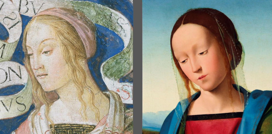 Confronto tra la Sibilla e la Madonna già Hammond 
