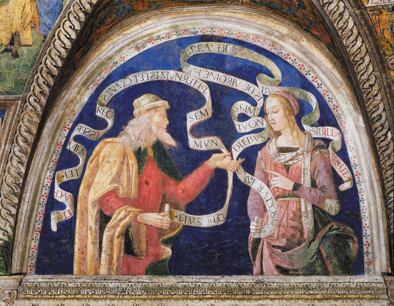 Johannes Hispanus, Sibilla Eritrea, particolare (Città del Vaticano, Musei Vaticani, Appartamenti Borgia, Sala delle Sibille)
