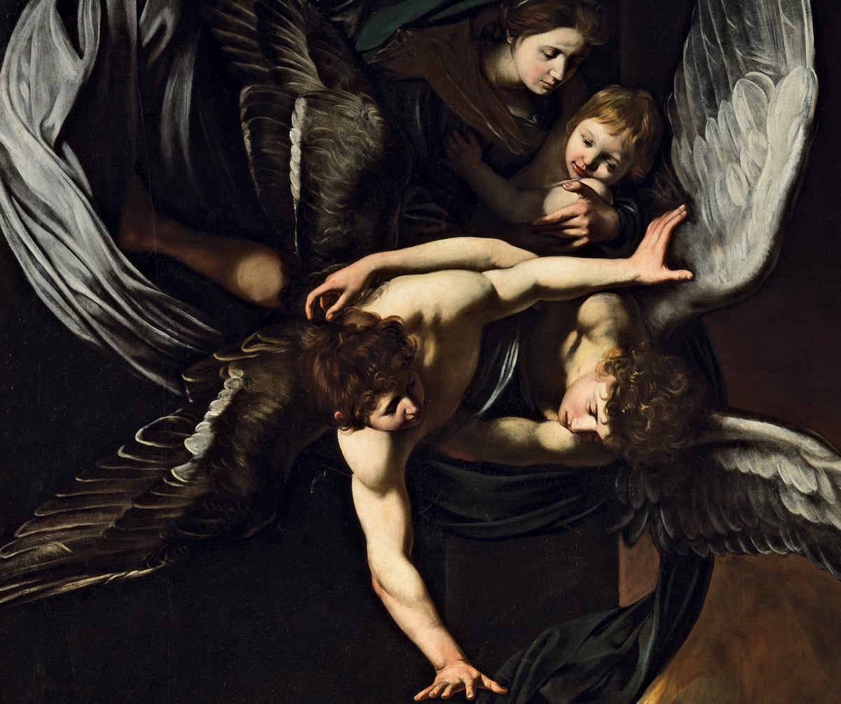 Caravaggio, Le Sette opere di misericordia, dettaglio
 Caravaggio, Le Sette opere di misericordia, dettaglio
