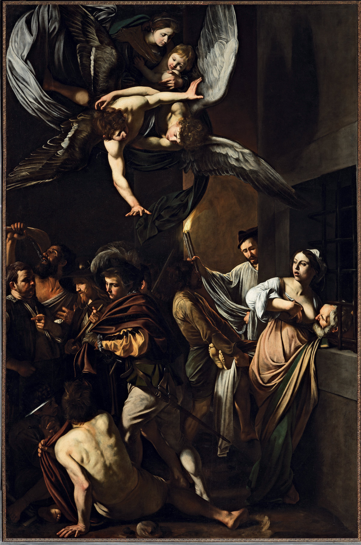 Caravaggio, Le Sette opere di misericordia (1606-1607; olio su tela, 390 x 260 cm; Napoli, Pio Monte della Misericordia)
 Caravaggio, Le Sette opere di misericordia (1606-1607; olio su tela, 390 x 260 cm; Napoli, Pio Monte della Misericordia)