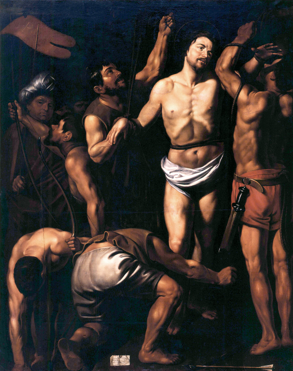 Louis Finson, Martirio di san Sebastiano (1610 o 1616?; olio su tela, 220 x 162 cm; Rougiers, chiesa parrocchiale)
 Louis Finson, Martirio di san Sebastiano (1610 o 1616?; olio su tela, 220 x 162 cm; Rougiers, chiesa parrocchiale)