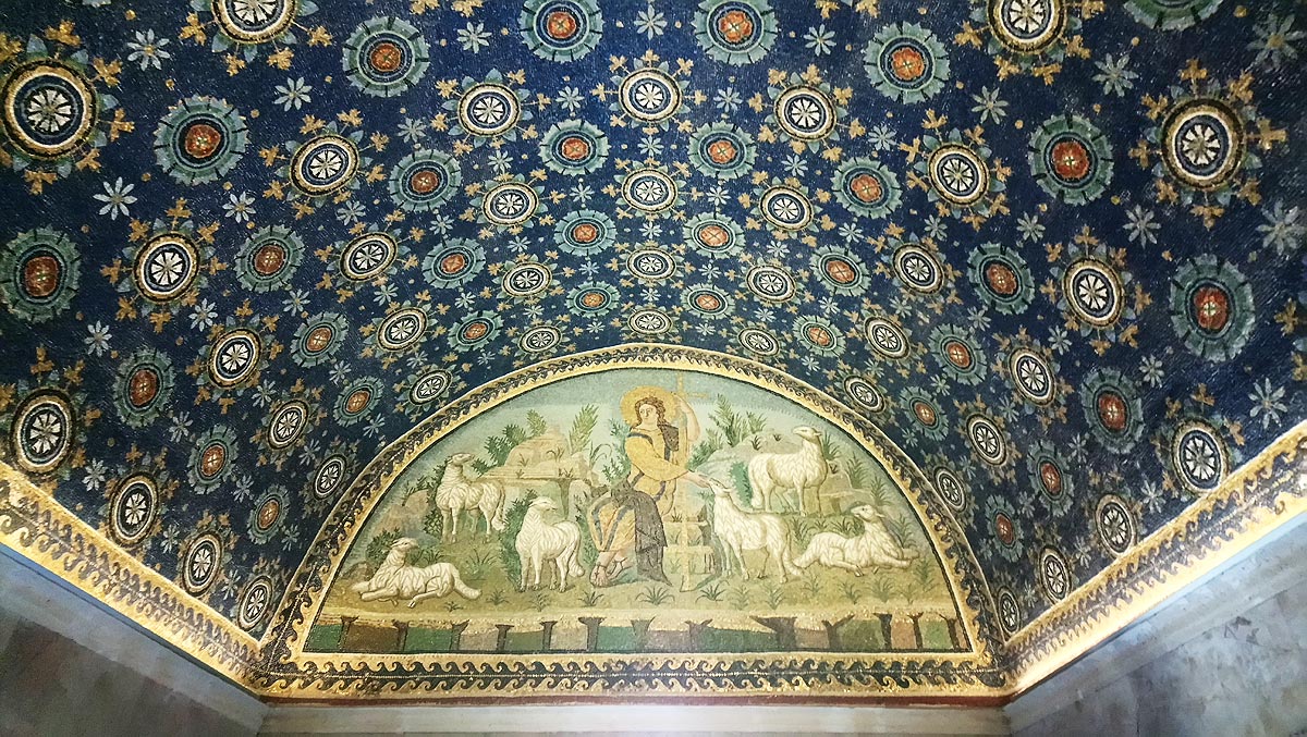 Ravenna, Mosaici della volta del Mausoleo di Galla Placidia Ravenna, Mosaici della volta del Mausoleo di Galla Placidia