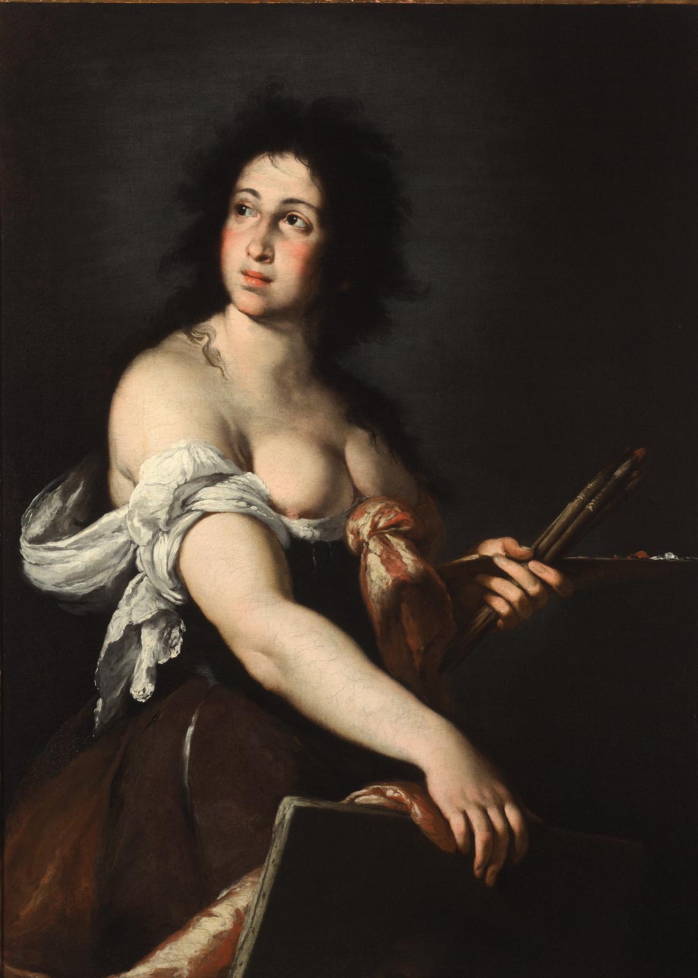 Bernardo Strozzi, Allegoria della pittura (1635 circa; olio su tela, 130 x 94 cm; Genova, Galleria Nazionale di Palazzo Spinola)
