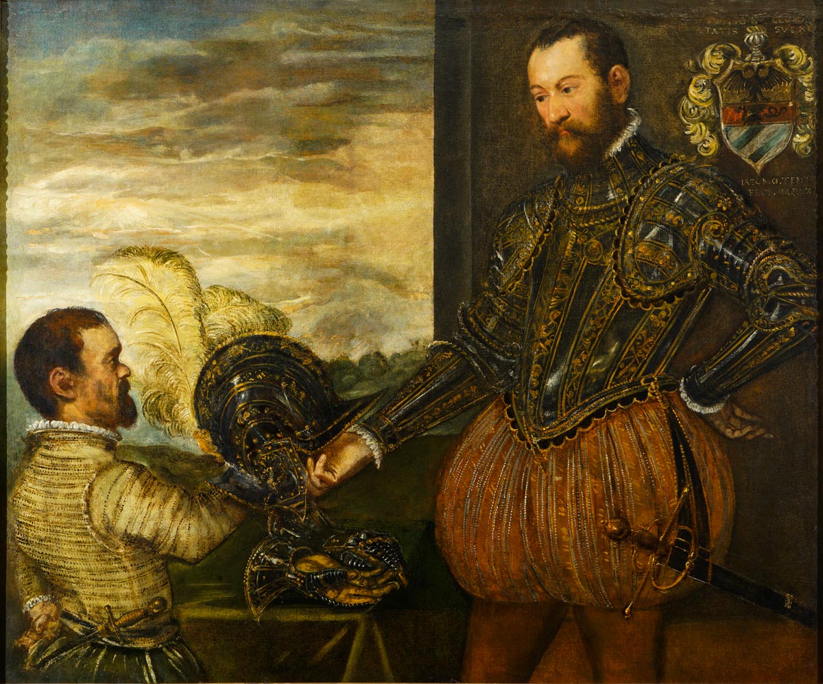 Jacopo Robusti detto il Tintoretto, Ritratto di Scipione Clusone (1561; olio su tela, 124 x 148 cm; Genova, Galleria Nazionale della Liguria a Palazzo Spinola)
