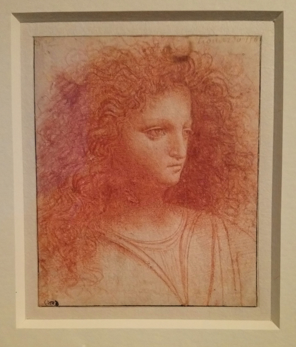 Giovanni Agostino da Lodi, Testa di giovane con folta capigliatura (1505 circa; matita rossa, tracce di profilatura in nero, 82 x 99 mm; Parigi, Musée du Louvre, Cabinet des dessins, Fonds des dessins et miniatures)
 