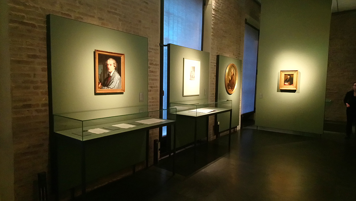 Una sala della mostra La fortuna della Scapiliata di Leonardo da Vinci
 