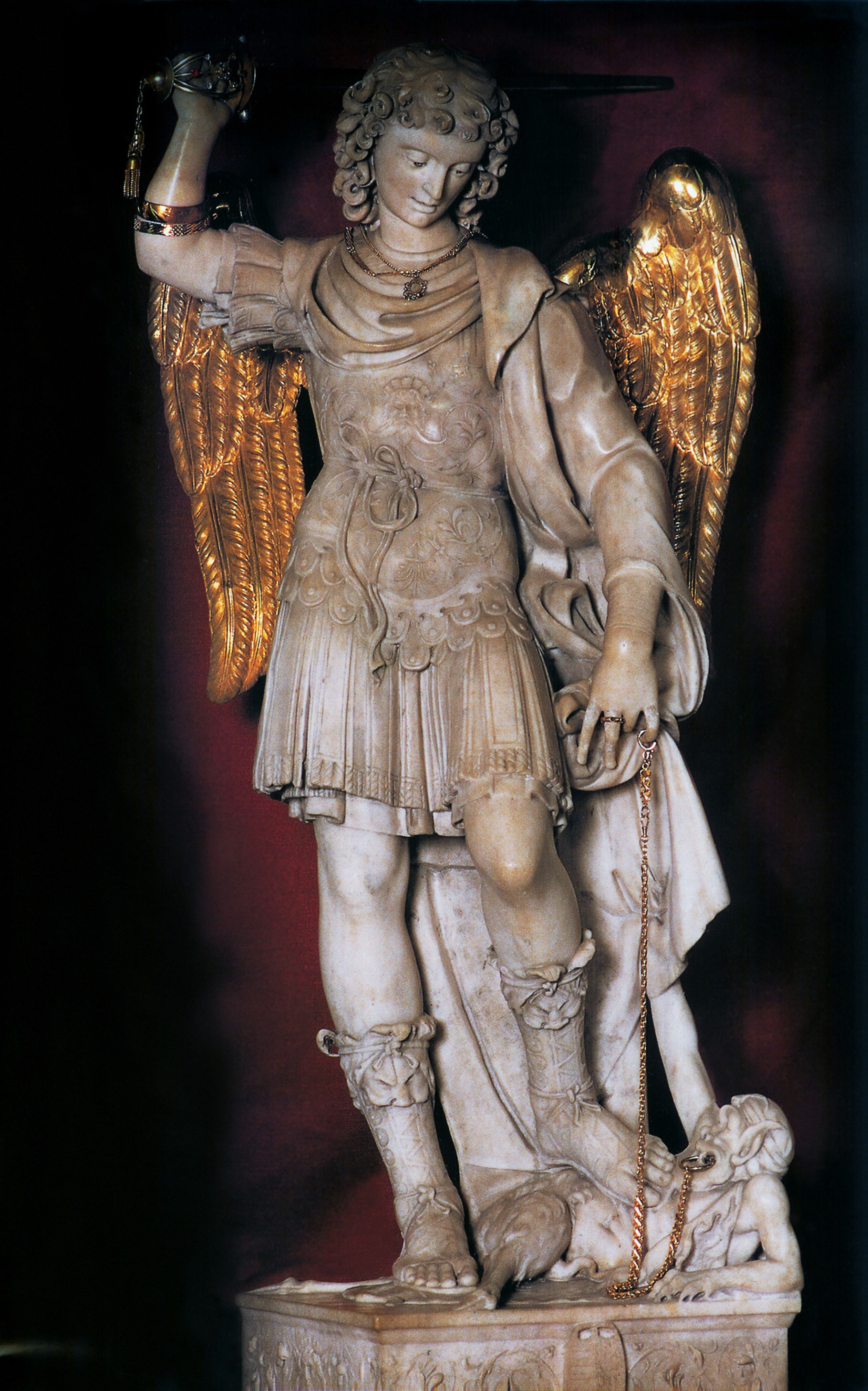 Andrea di Pietro Ferrucci detto Andrea da Fiesole, San Michele (1497 circa; marmo; Monte Sant'Angelo, Santuario di San Michele)
