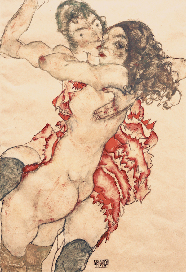 Egon Schiele, Due donne che si abbracciano
