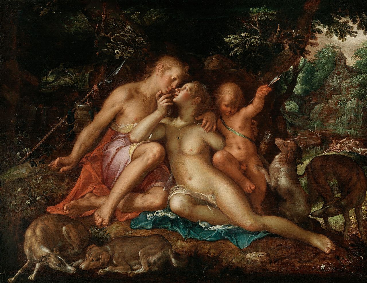 Joachim Wtewael, Venere e Adone

