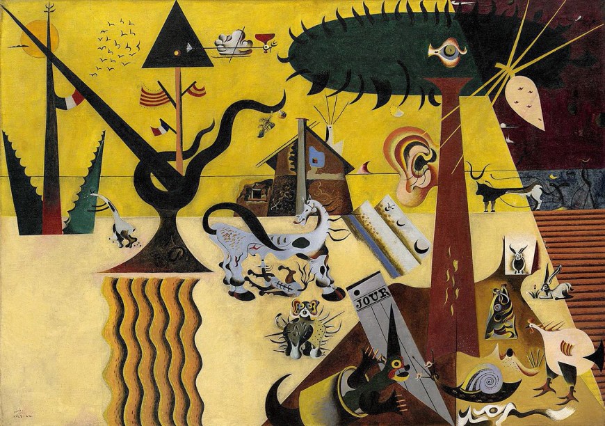 Joan Miró, Campo arato (1923-1924; olio su tela, 66 x 92,7 cm; New York, Guggenheim Museum)
