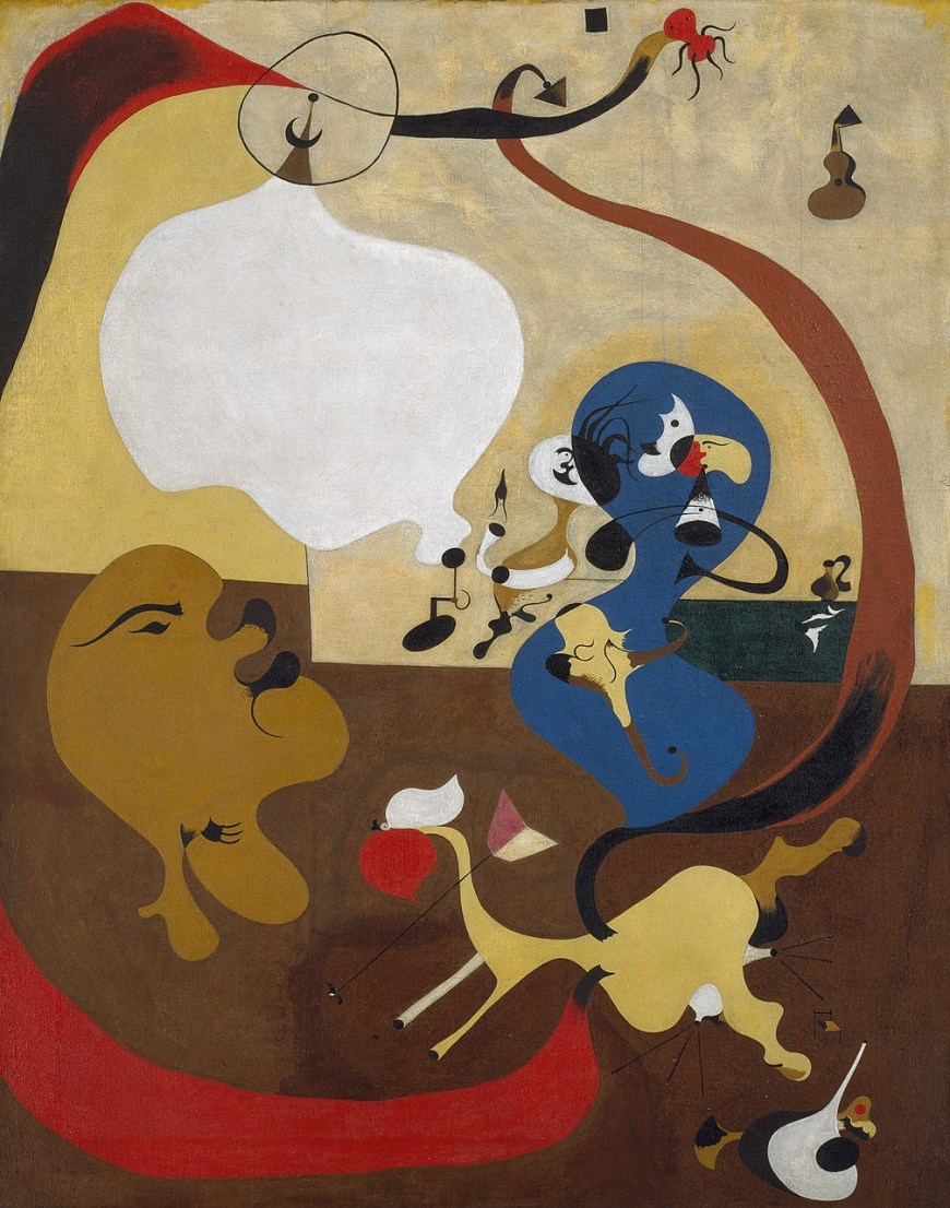 Joan Miró, Interno olandese II (estate 1928; olio su tela, 92 x 73 cm; New York, Guggenheim Museum)
