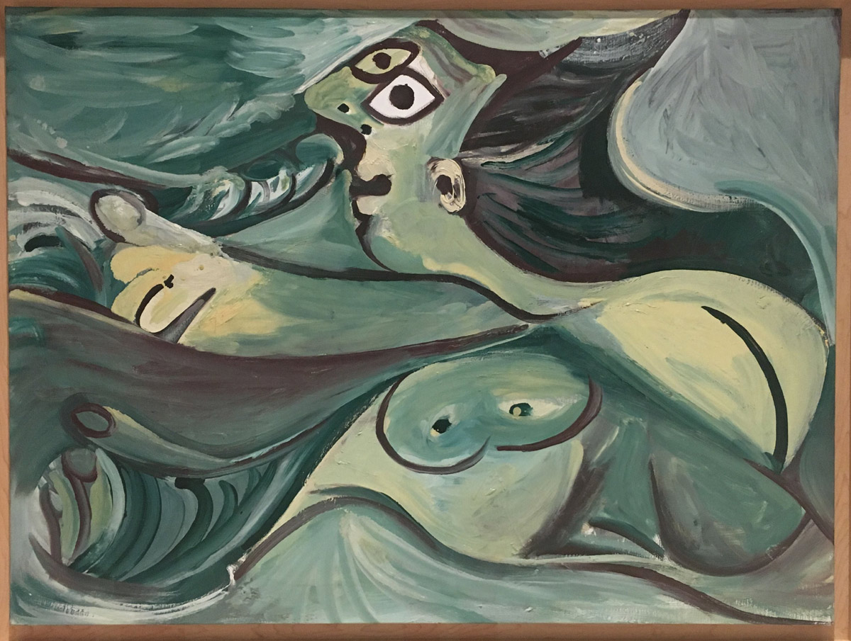 Pablo Picasso, Bañista (1970; olio su tela; Malaga, Museo Picasso)

