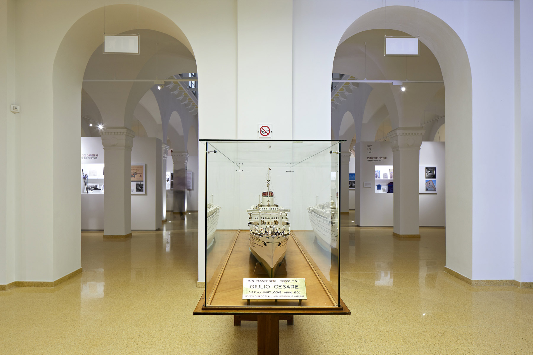 Museo della Cantieristica di Monfalcone, Ingresso - Modellino MN Giulio Cesare, 1951
