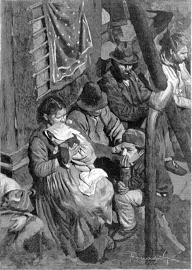 Arnaldo Ferraguti, Illustrazione per Sull'Oceano di Edmondo De Amicis (1890)
 Arnaldo Ferraguti, Illustrazione per Sull'Oceano di Edmondo De Amicis (1890)