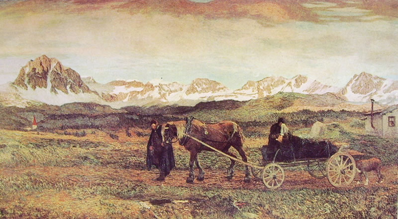 Giovanni Segantini, Ritorno al paese natio (1895; olio su tela, 161 x 299 cm; Berlino, Staatliche Museen, Nationalgalerie)
 Giovanni Segantini, Ritorno al paese natio (1895; olio su tela, 161 x 299 cm; Berlino, Staatliche Museen, Nationalgalerie)