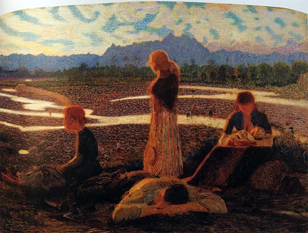 Giuseppe Pellizza da Volpedo, Membra stanche (1904; olio su tela, 127 x 164 cm; Collezione privata)
 Giuseppe Pellizza da Volpedo, Membra stanche (1904; olio su tela, 127 x 164 cm; Collezione privata)