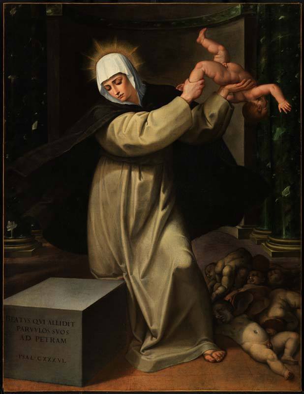 Alessandro Allori o Giovanni Maria Butteri, Caterina de' Ricci atterra i figli di Babilonia
 Alessandro Allori o Giovanni Maria Butteri, Caterina de' Ricci atterra i figli di Babilonia