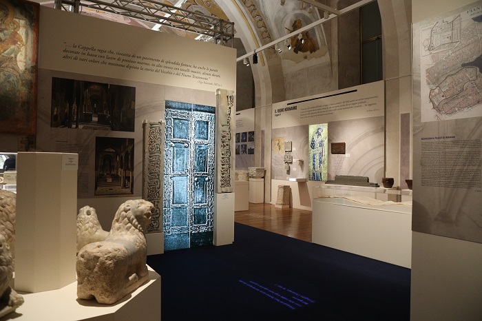 Sala della mostra Castrum superius. Il Palazzo dei re normanni
