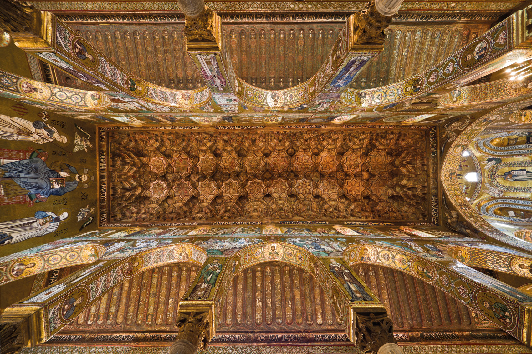 Il soffitto della Cappella Palatina 
