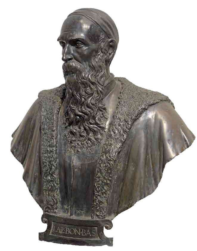 Danese Cattaneo, Busto di Lazzaro Bonamico (bronzo, 76 x 86 x 32 cm; Bassano, Museo Civico)
