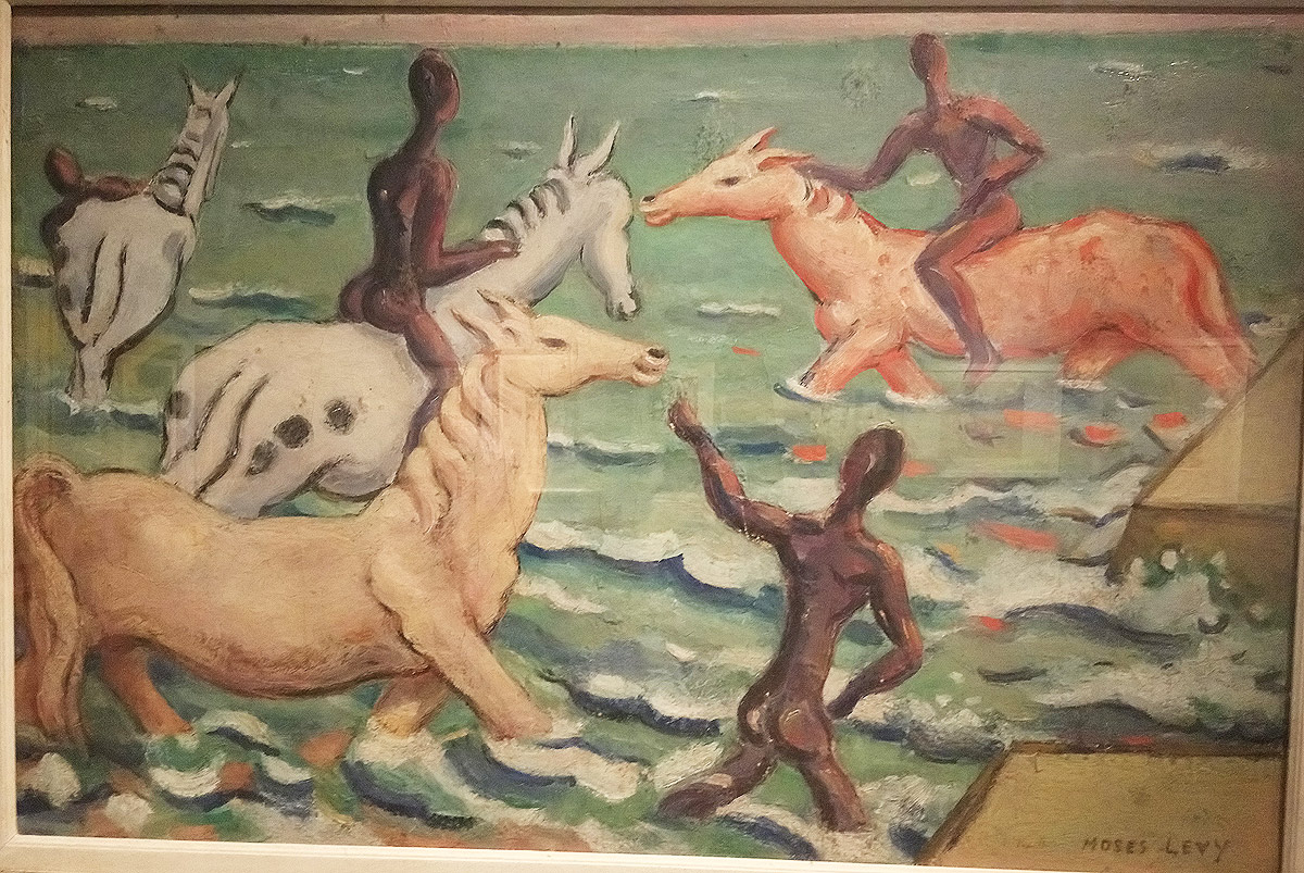 Moses Levy, Cavalli sul mare (1946; olio su tela, 60 x 90 cm; Collezione privata)
