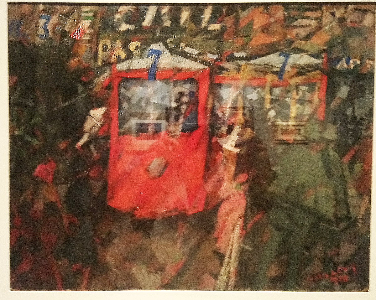 Moses Levy, Il tram n. 7 (1918; olio su tavola, 33 x 41 cm; Collezione privata)
