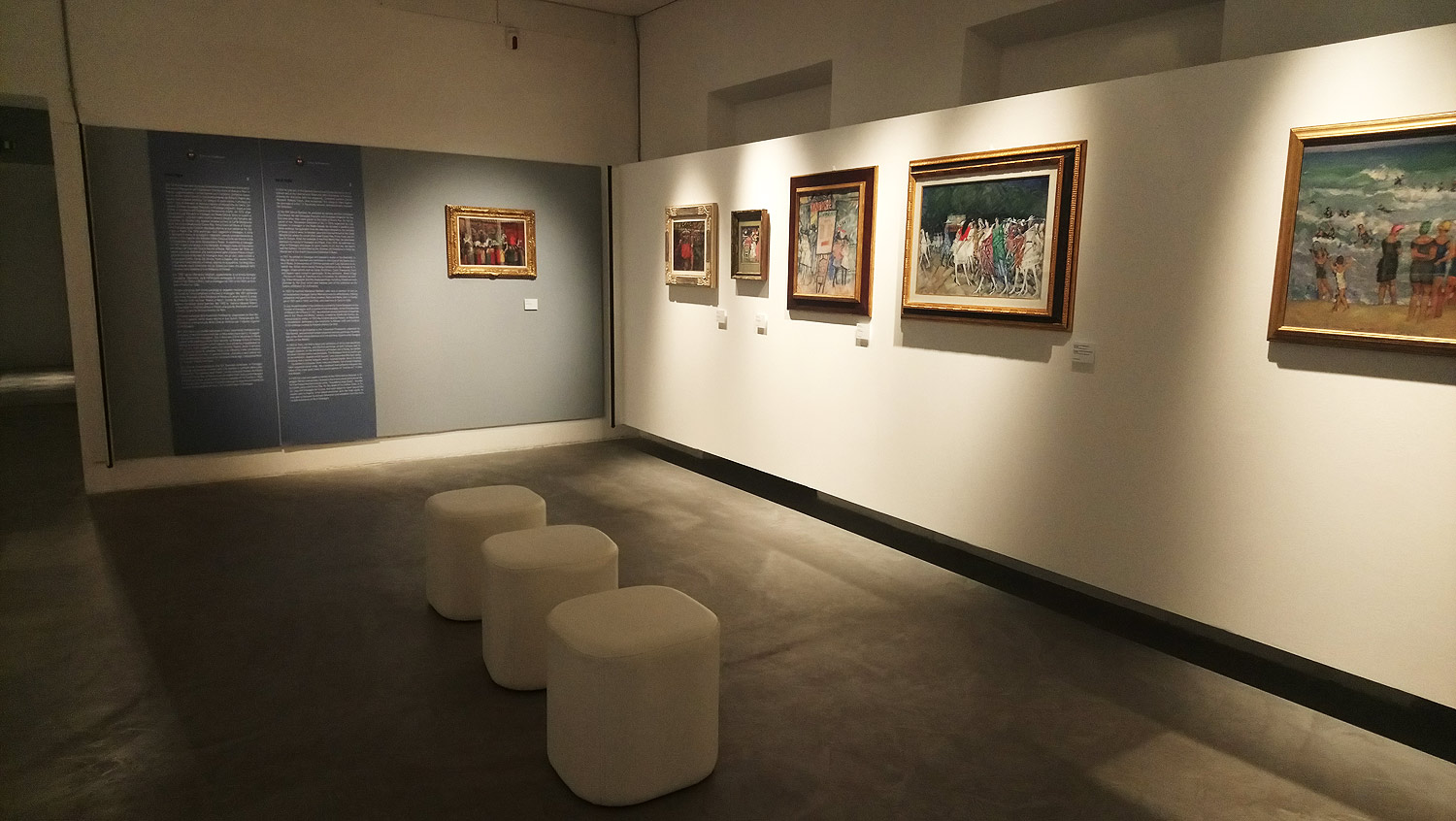 Sala della mostra Moses Levy. Ritornerà sul mare la dolcezza
