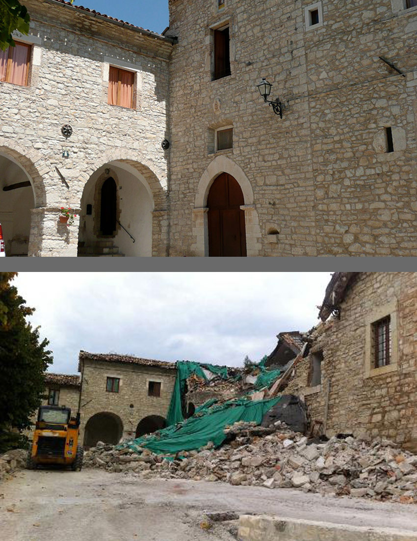 Il Monastero di San Liberatore a Castelsantangelo sul Nera prima e dopo il sisma
 Il Monastero di San Liberatore a Castelsantangelo sul Nera prima e dopo il sisma