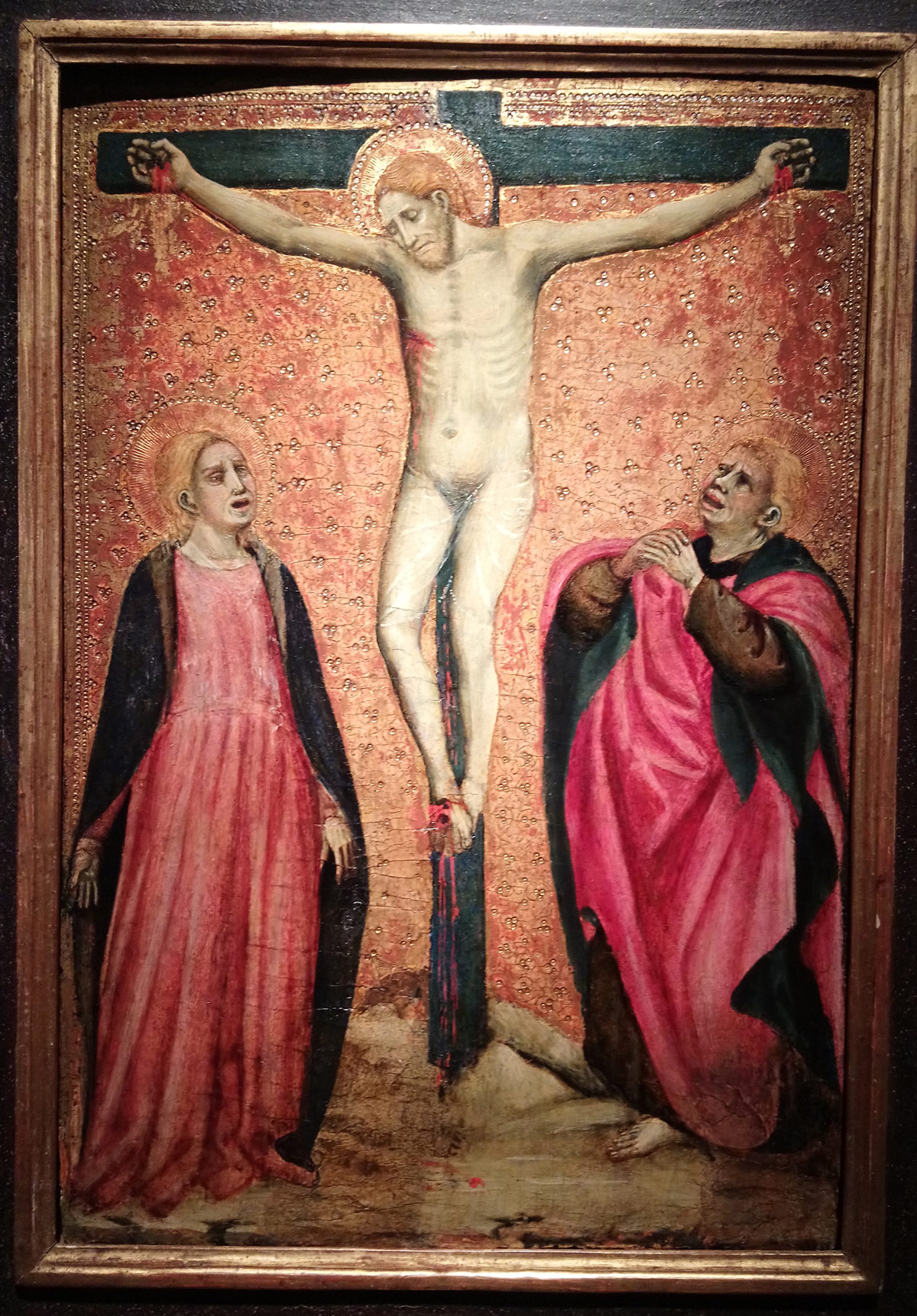 Giovanni Antonio da Pesaro, Crocifissione (1430 circa; tempera su tavola a fondo oro, 42 x 28,5 cm)
