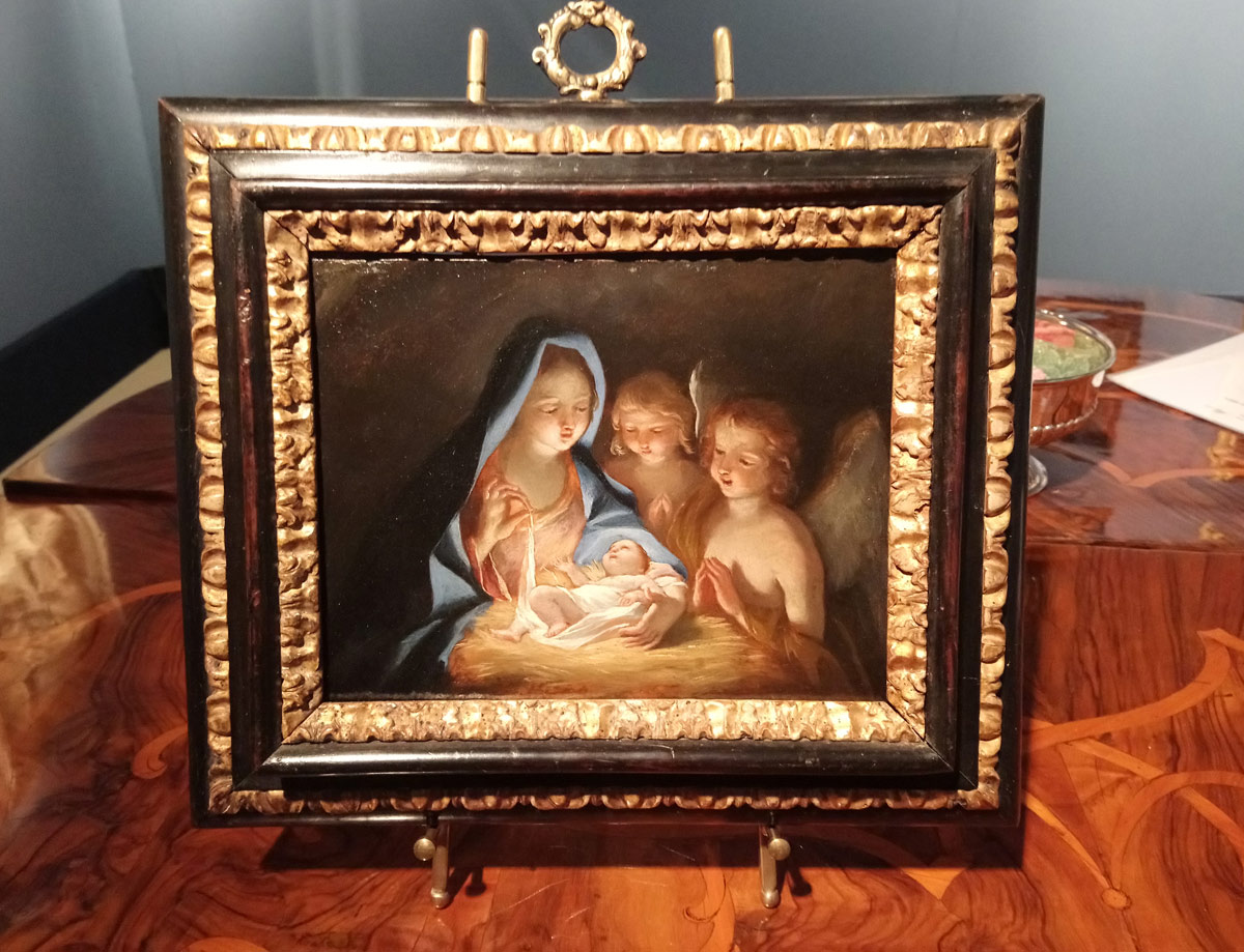 Giovanni Lanfranco, Madonna con Bambino e due angeli (1615 circa; olio su trame, 16 x 21 cm)
