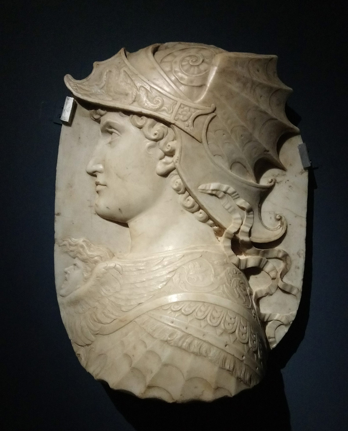 Attribuito al Verrocchio, Annibale cartaginese (1500 circa; marmo, 42,9 x 32,6 x 11 cm)
