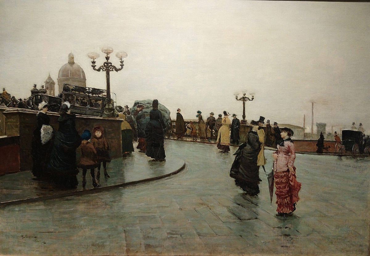 Ruggero Panerai, Ponte Santa Trinita (1885 circa; olio su tela, 45 x 66 cm; Collezione privata)
