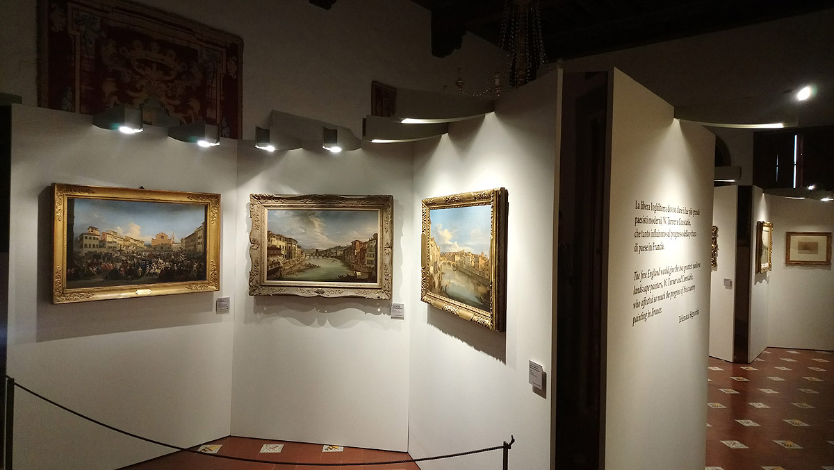 Sala della mostra La Firenze di Giovanni e Telemaco Signorini
