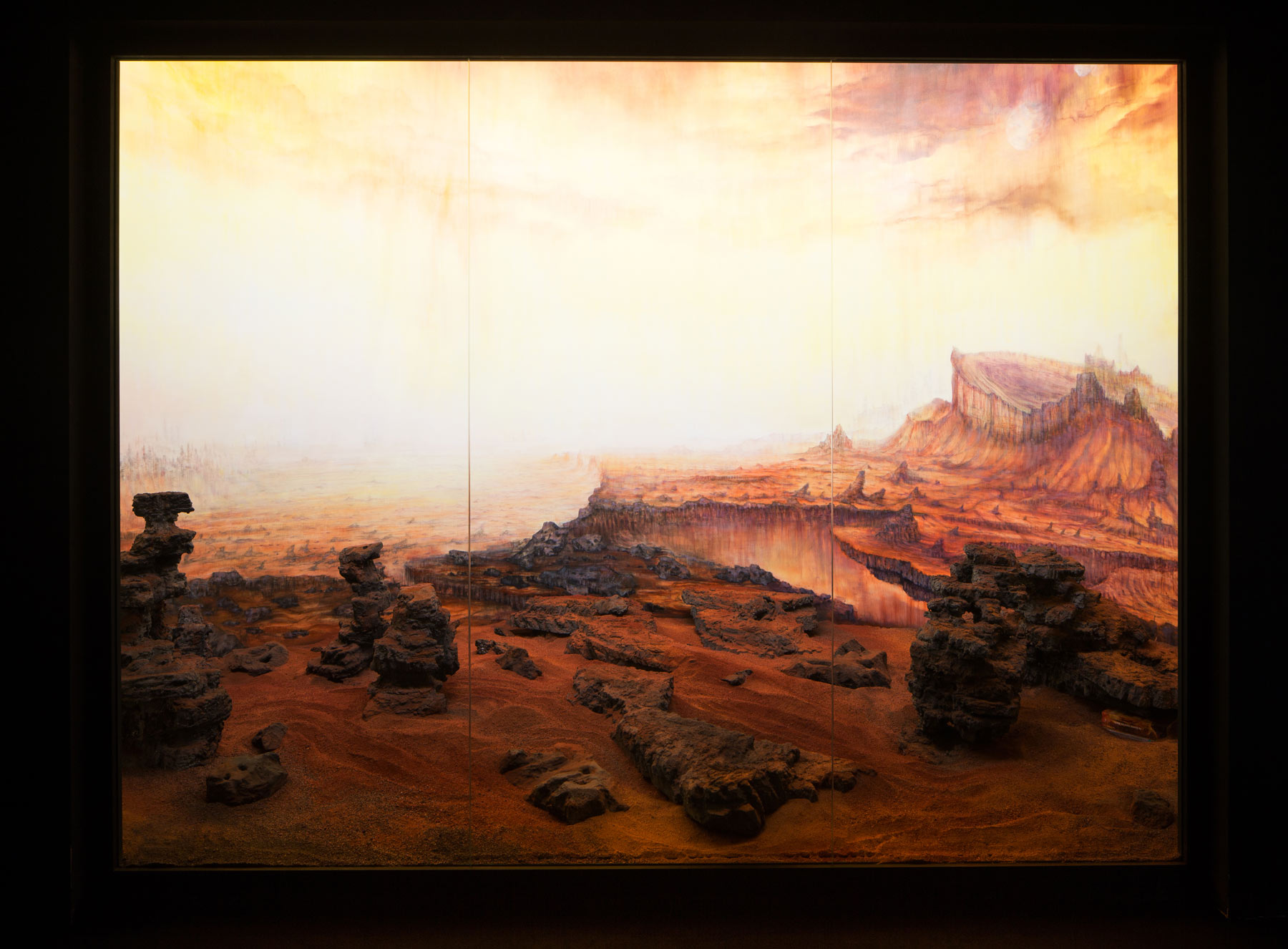 Dominique Gonzalez-Foerster con Joi Bittle, Cosmorama (2018; diorama). Ph. Credit Francesco Galli
