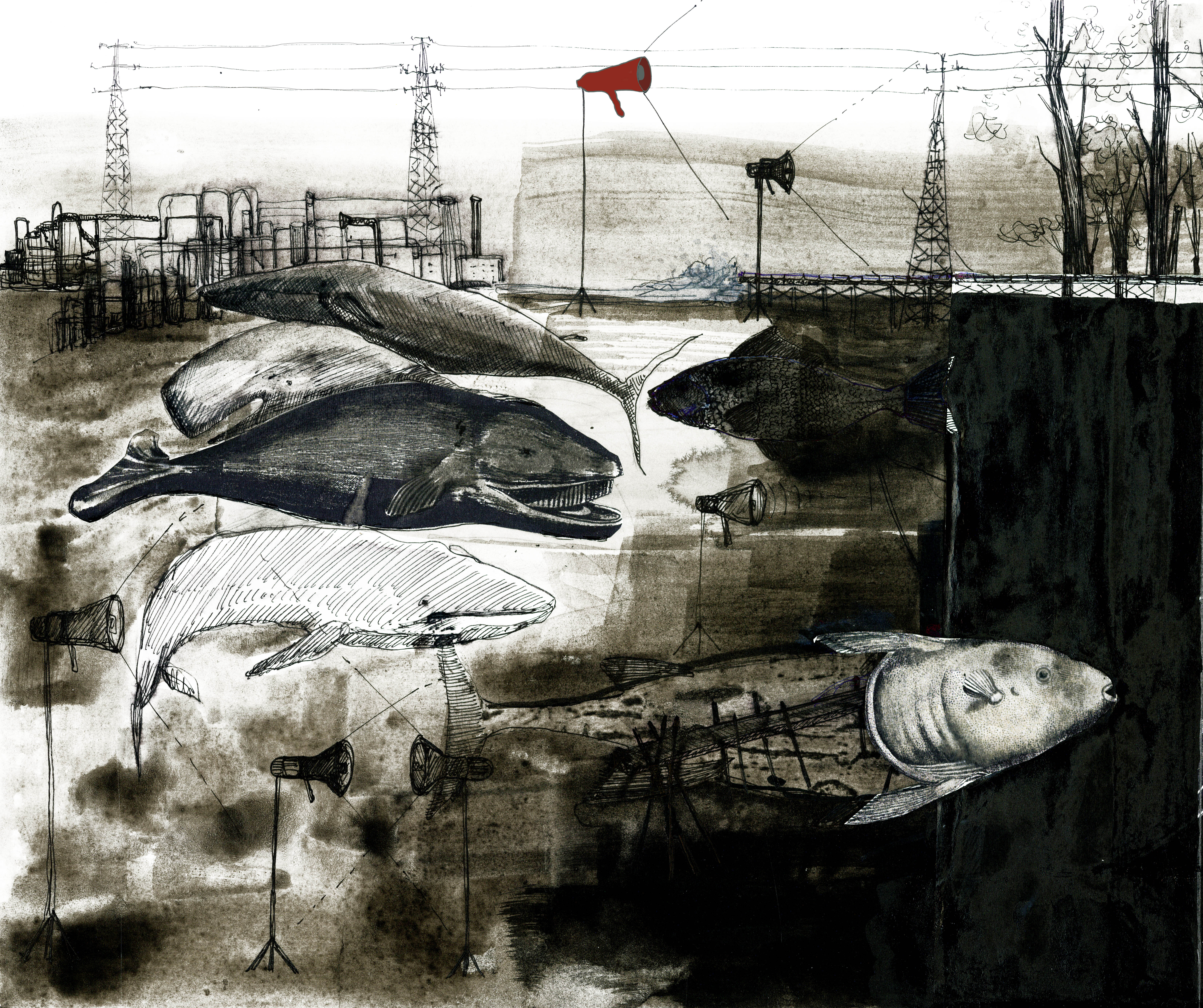 Marzia Migliora, Rada #E, dettaglio (2011; disegno e tecnica mista su carta, 22,5 x 38 cm; Collezione privata). Courtesy the artist and Galleria Lia Rumma, Milano, Napoli and Telefono Rosa Torino
