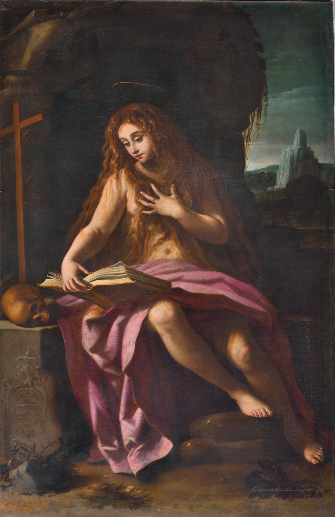 Giovanni Baglione, Santa Maria Maddalena penitente (1612; olio su tela, 257 x 159 cm; Gubbio, chiesa di San Domenico)
