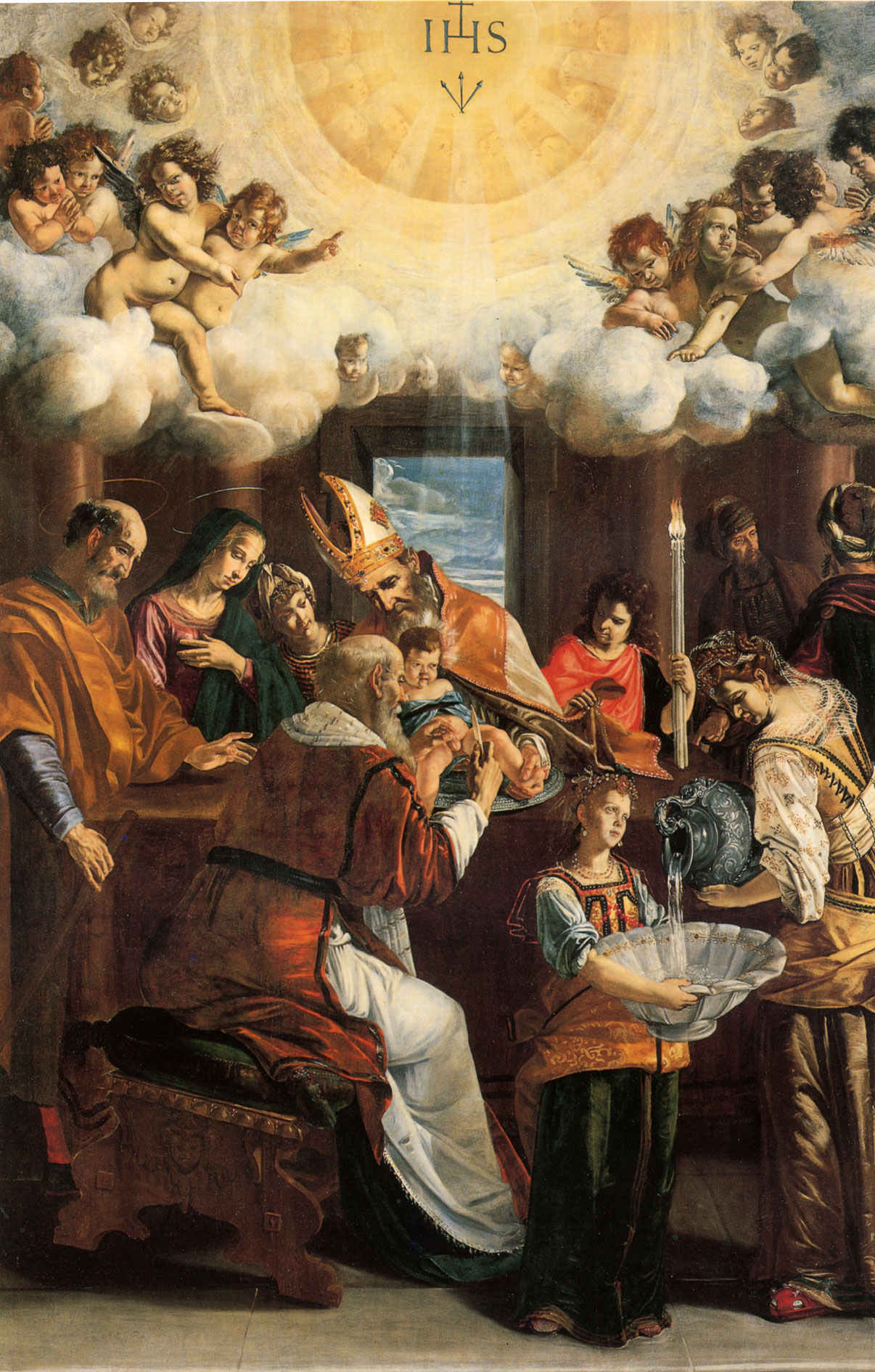 Giovanni Francesco Guerrieri, Circoncisione di Gesù (1614-1617; olio su tela, 323 x 210 cm; Sassoferrato, chiesa di San Francesco)
