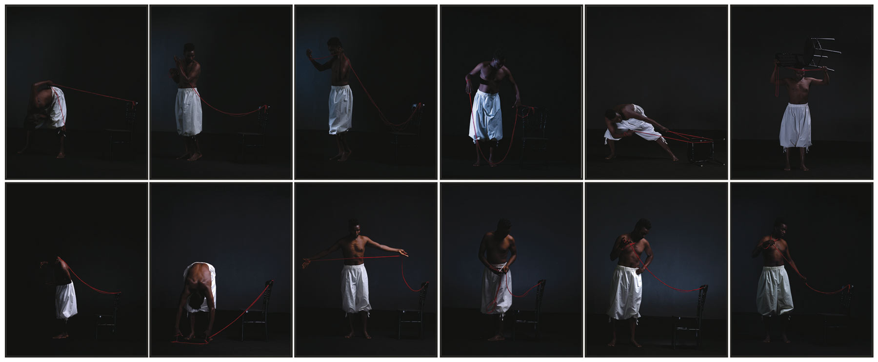 Januario Jano, Ilundu: Anthology (2019; inkjet su carta cotone 100%, 46 x 204 x 3 cm). Courtesy Primo Marella Gallery
