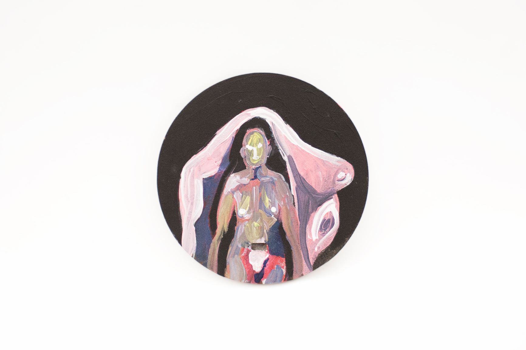 Selma Selman, Dream (2019; acrilico su metallo). Presentato da Gallery Novembar
