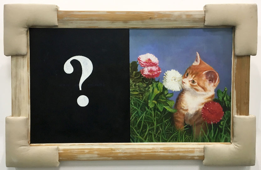 IRWIN (Andrej Savski), Curiosity (2007; olio su tavola, 66 x 100,5 cm), presentato da Gregor Podnar. Richiesta: 24mila euro.
 IRWIN (Andrej Savski), Curiosity (2007; olio su tavola, 66 x 100,5 cm), presentato da Gregor Podnar. Richiesta: 24mila euro.