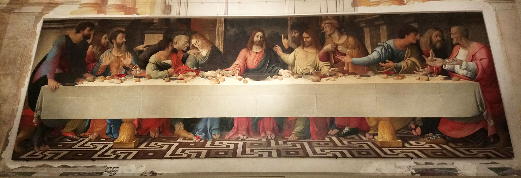 Girolamo Bonsignori, Ultima cena (1514 circa; olio su tela, 234 x 722 cm; Badia Polesine, Museo Civico)
 Girolamo Bonsignori, Ultima cena (1514 circa; olio su tela, 234 x 722 cm; Badia Polesine, Museo Civico)